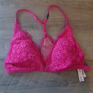 Pink lace Victoria's Secret bralette -NWT